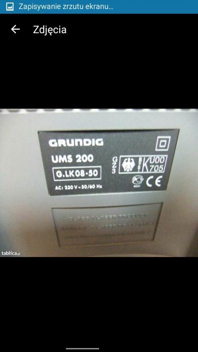 Sprzedam w ładnym stanie wieże Grundig