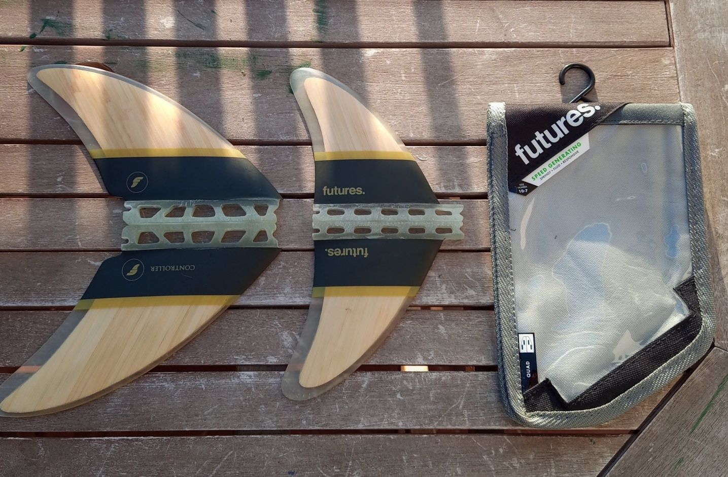 Quilhas/Fins Quad Controller Bamboo