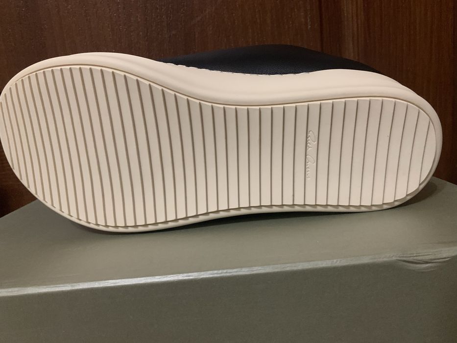 Rick owens ramones jumbo laces black/milk sneakers