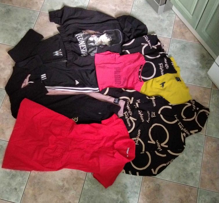 Adidas, Puma, RIVER WODS i inne dla dziewczynki  11 szt. roz.146 - 152