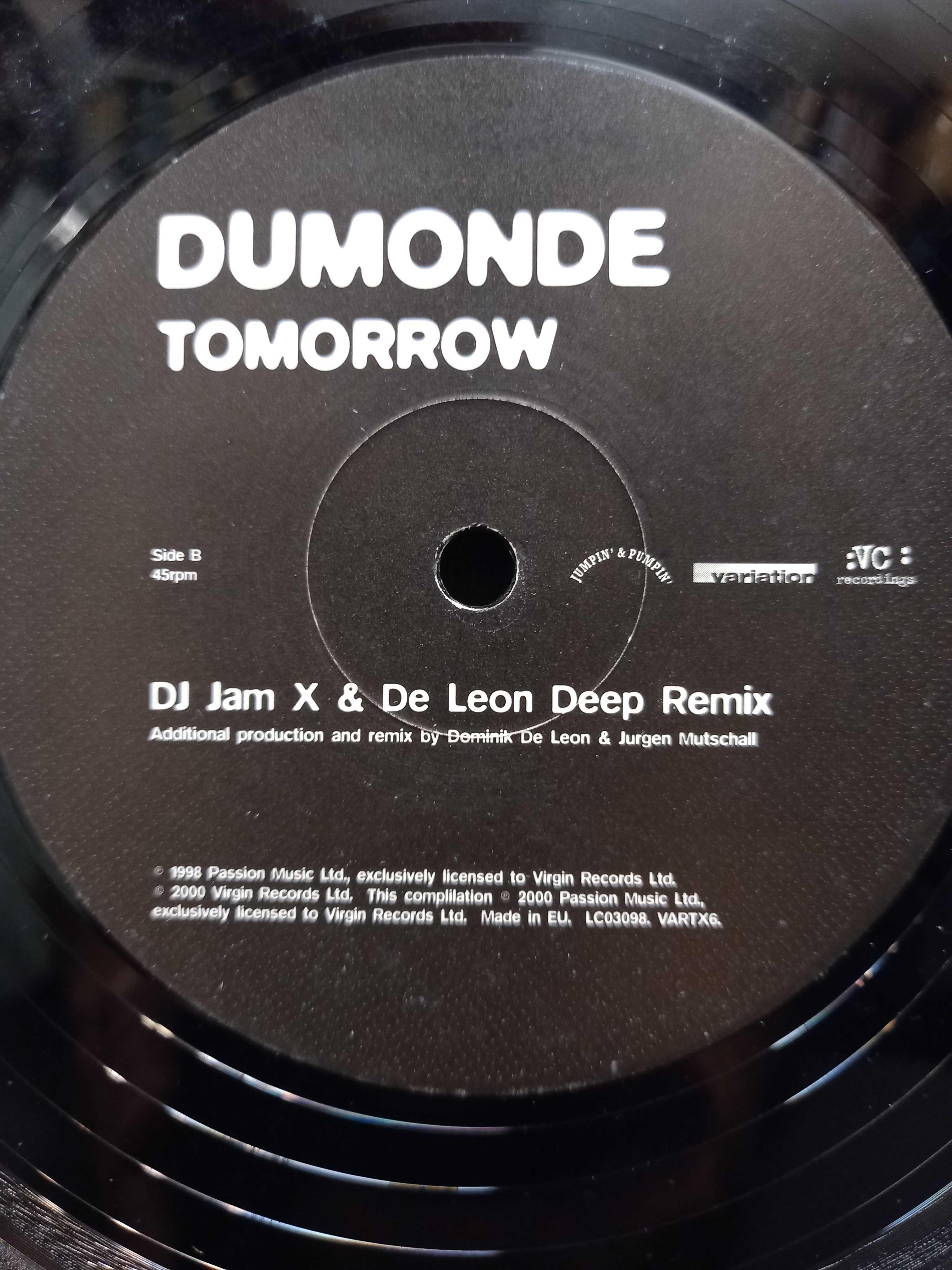 Winyl. DJ Jam X & De Leon*Present DuMonde – Tomorrow .
