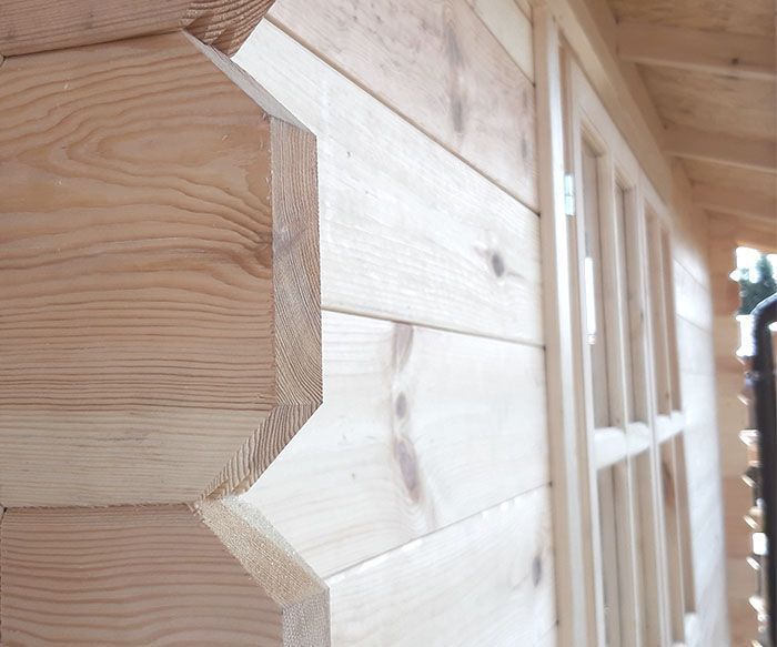 Domek drewniany ogrodowy Altana Jeremi 400x400cm deska 35mm z podłoga