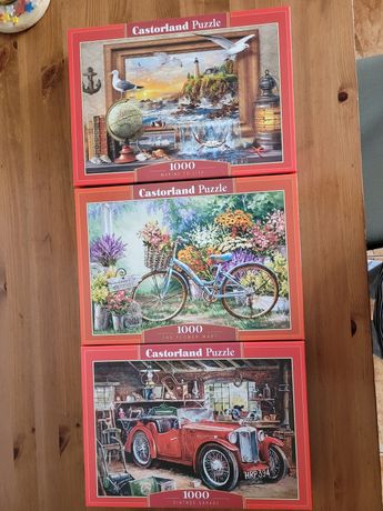 3 sztuki puzzle 1000 elementów