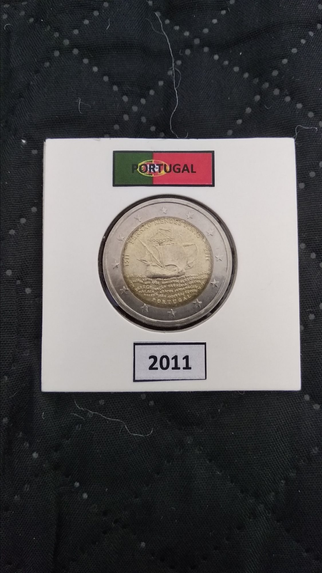 Moeda comemorativa de Portugal.