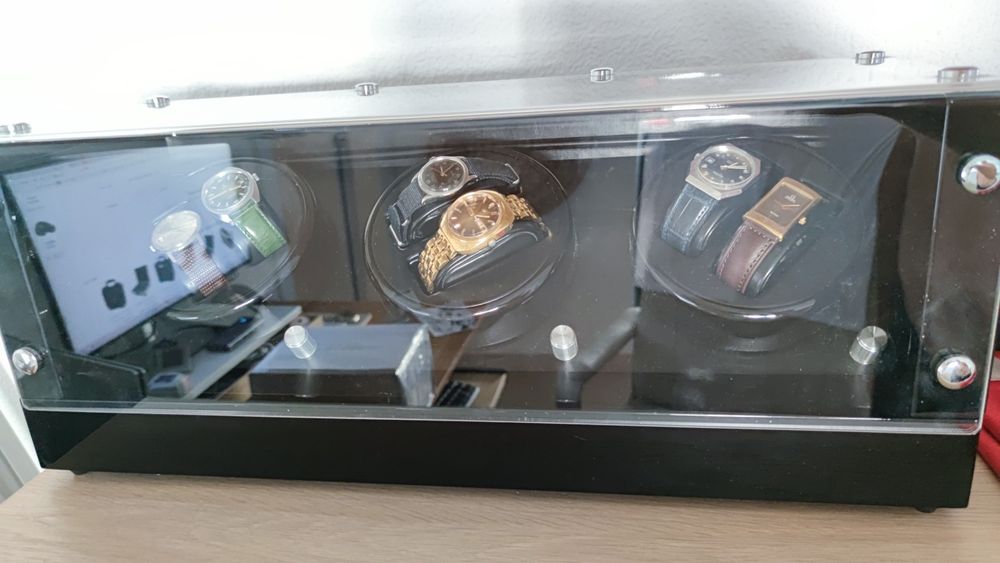 Watchwinder rothenschild 6 relógios 4 modos rotativo