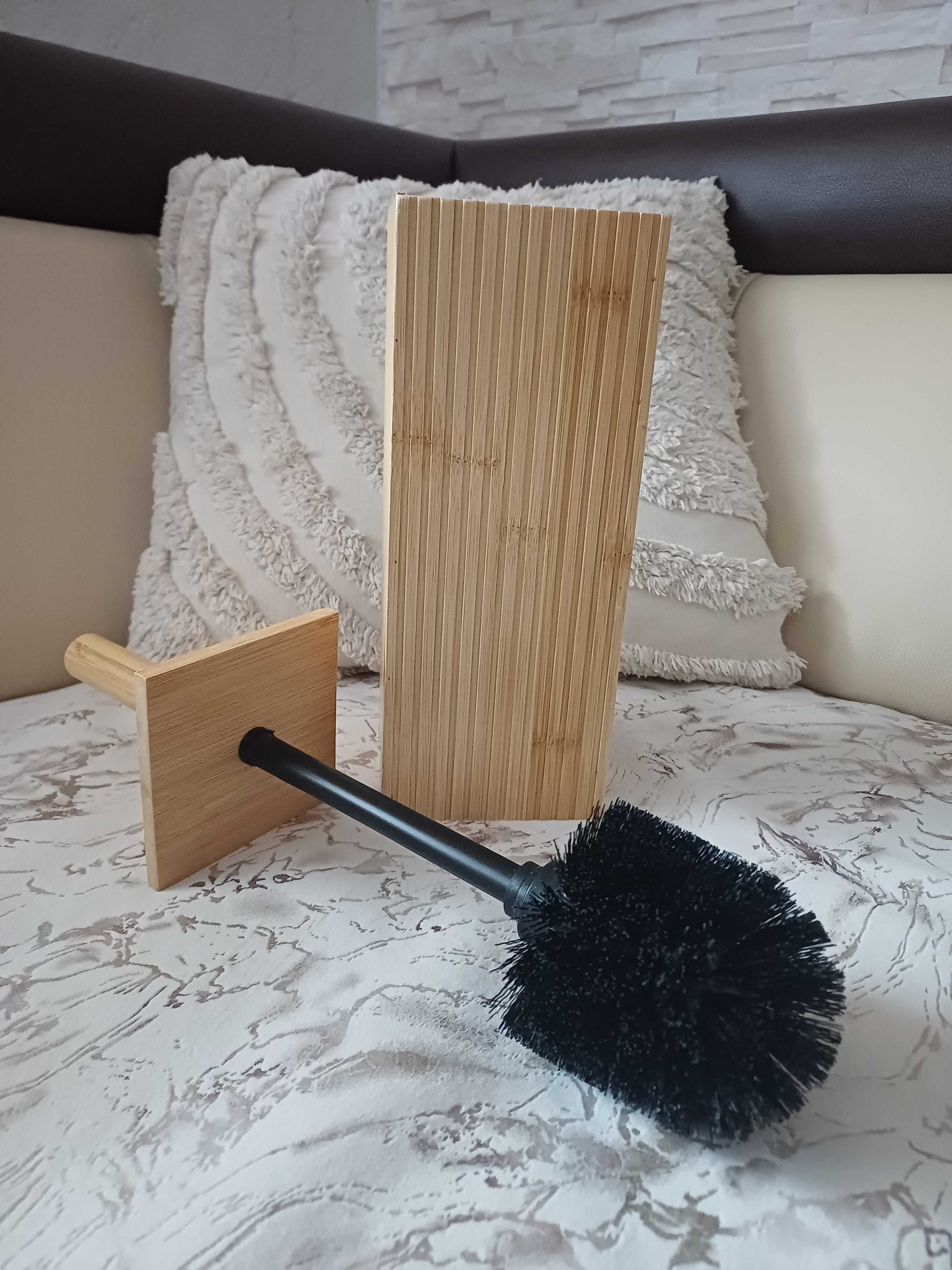 Stylowa szczotka do toalety WC bambus Smukee