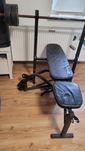 Ławka do ćwiczeń + sztanga + obciążenie 35kg