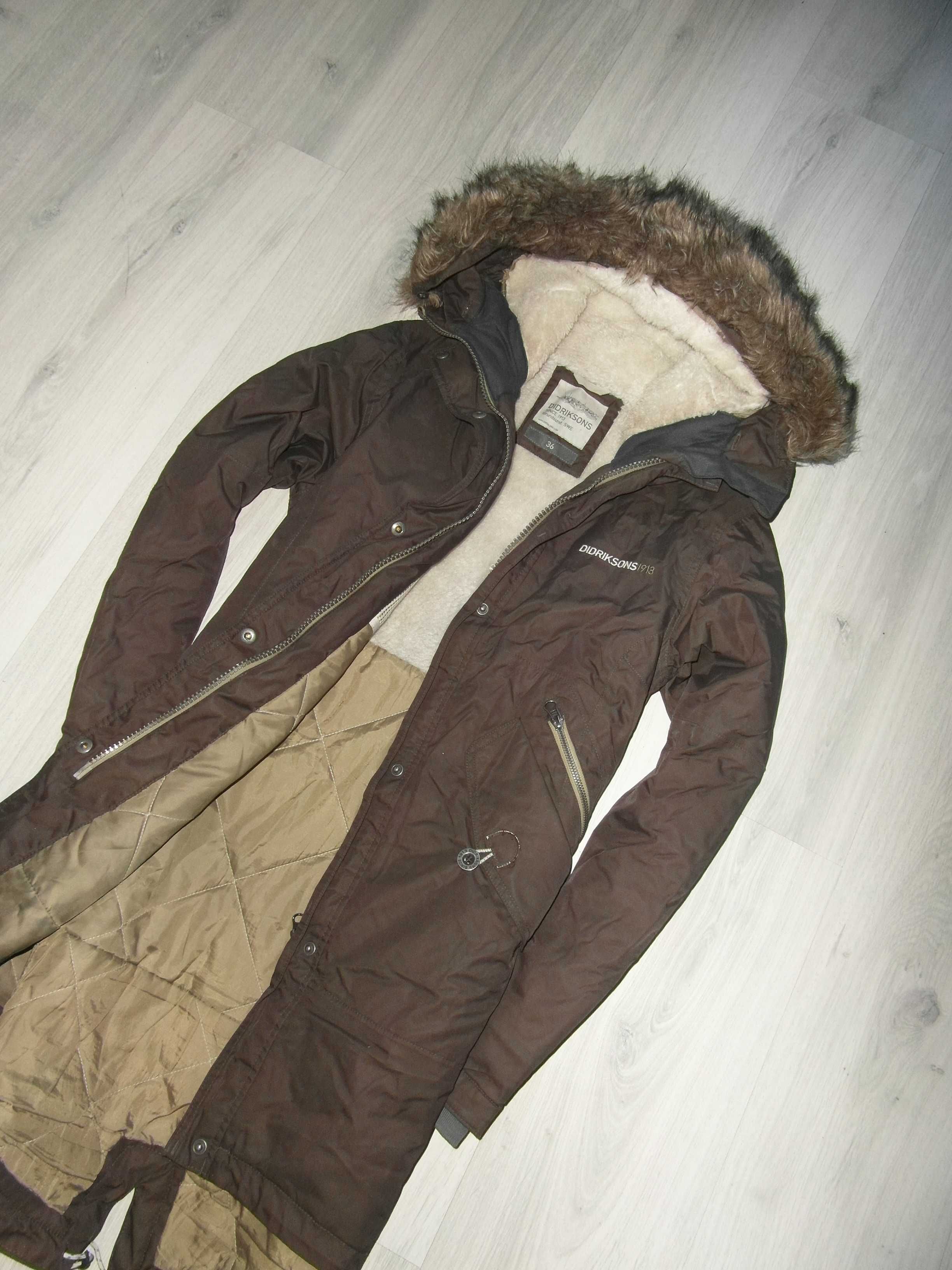 Didriksons Lindsey Stormsystem Parka Damska Ocieplana Rozmiar 36