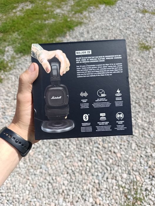 Навушники нові Marshall Major IV Bluetooth Black