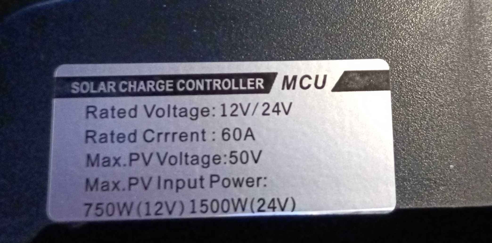 Controlador de Carregador Solar MPPT 60A