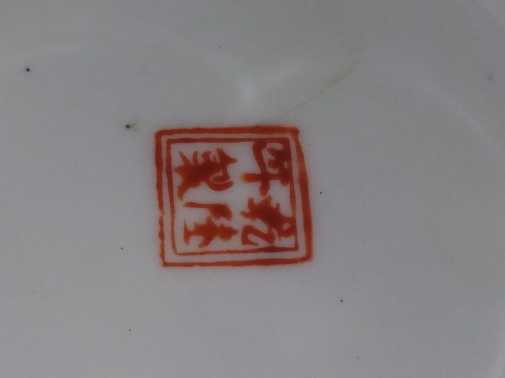 Antiga Taça Porcelana Chinesa