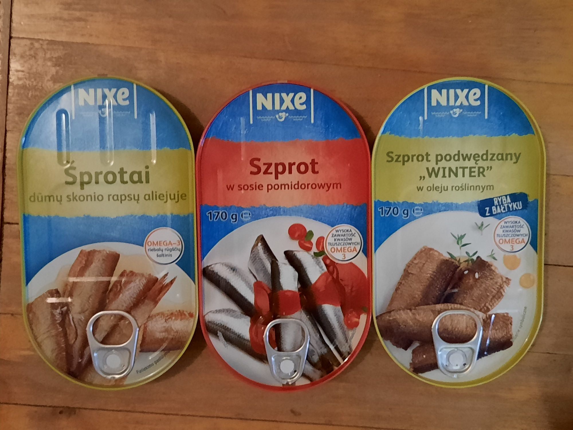 Тунець, шпроти, оселедець, макрель