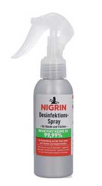 Spray dezynfekujący 100 ml butelka ze sprayem NIGRIN