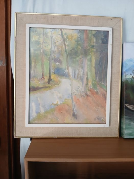 Vários quadros(uns pintados à mão)