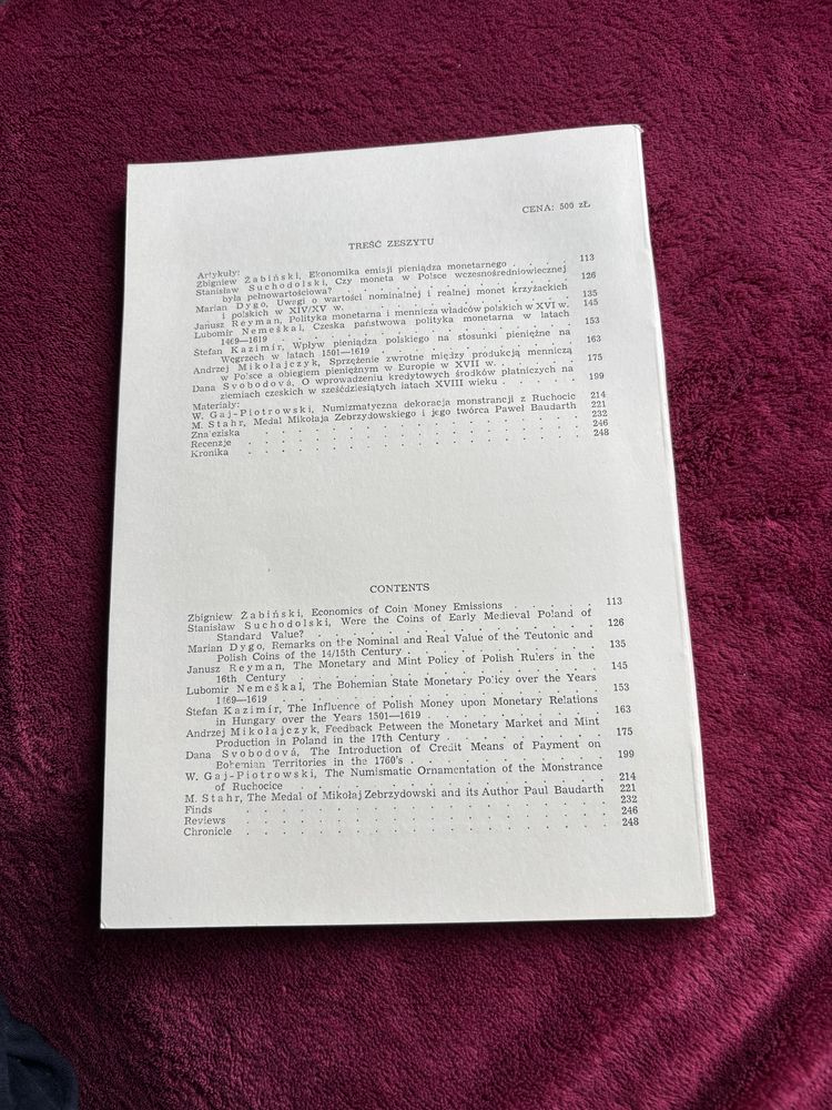 Zeszyt Wiadomości numizmatyczne Rok XXX zeszyt 3-4 (117-118)