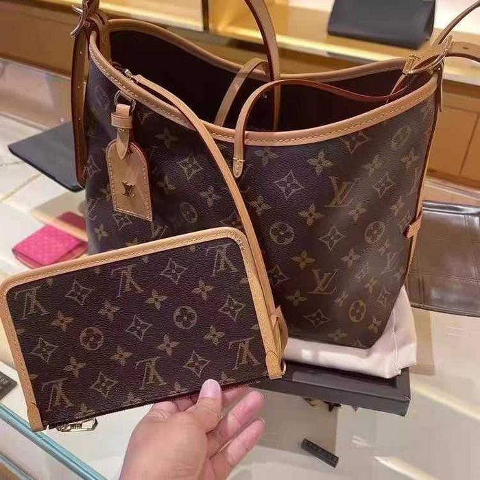 Louis Vuitton LV Carryall MM Brązowa torba na ramię damska