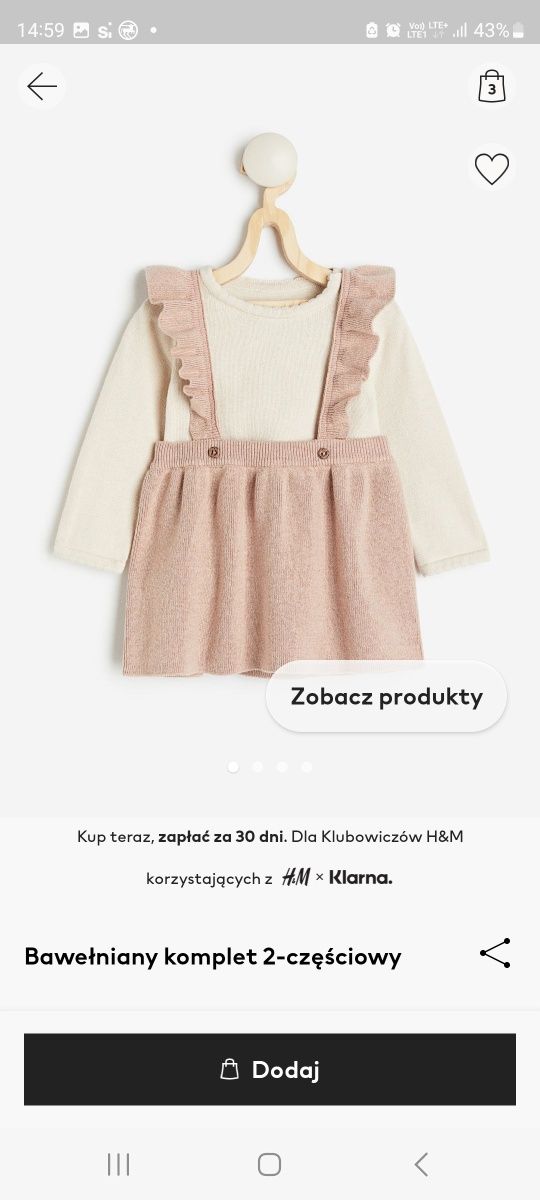 Komplet nowy H&M