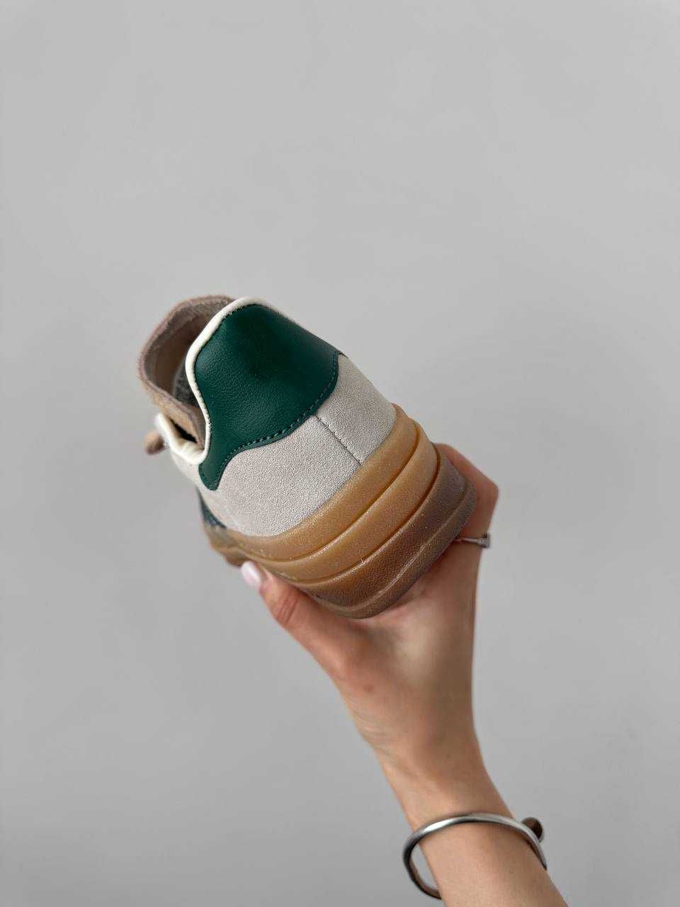 Adidas Gazelle Bold Platforn Cream / Green