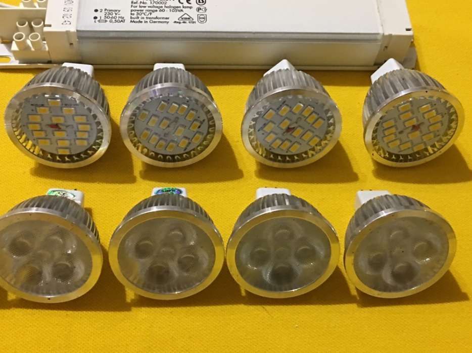 11 Balastros 12v + 13 lampadas LED MR16 5w