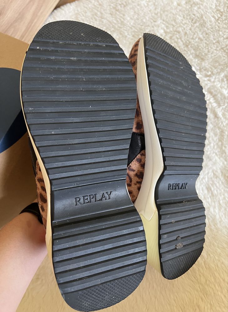 Replay • buty damskie w panterkę • 40 • jak nowe