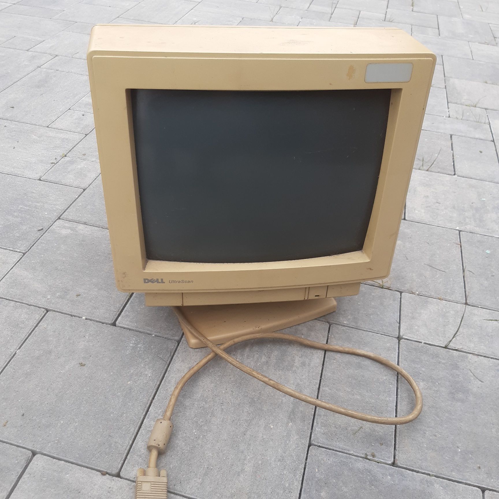 Starego typu monitor, Retro,stara technologia, klasyk