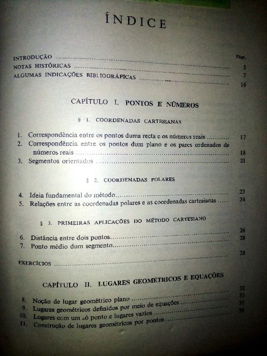 GEOMETRIA ANALÍTICA Plana - Sebastião e Silva - 7º Ano