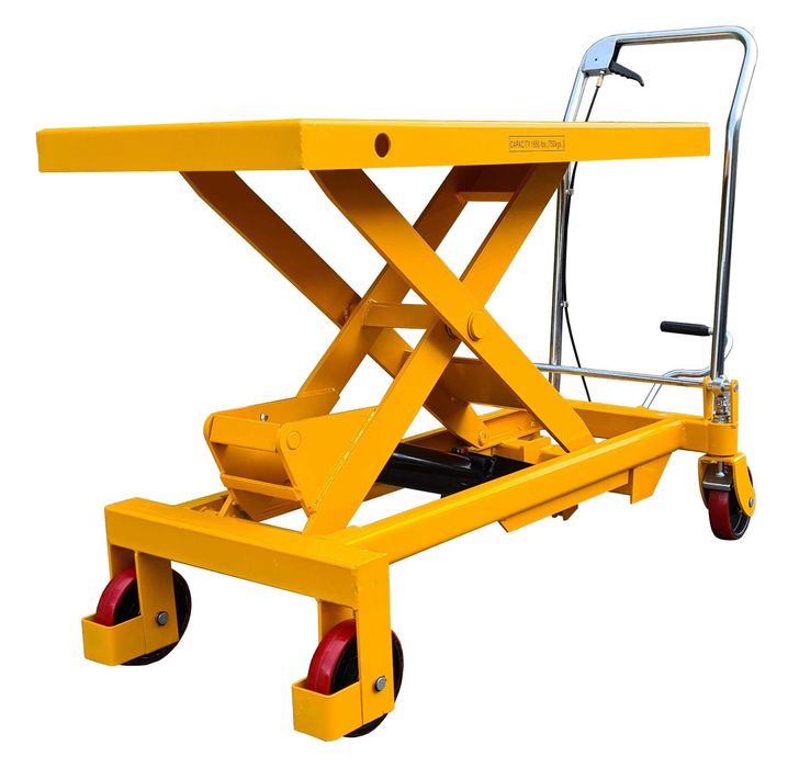 WÓZEK Nożycowy platformowy PODNOŚNY STÓŁ hydrauliczny 100x51cm 750kg