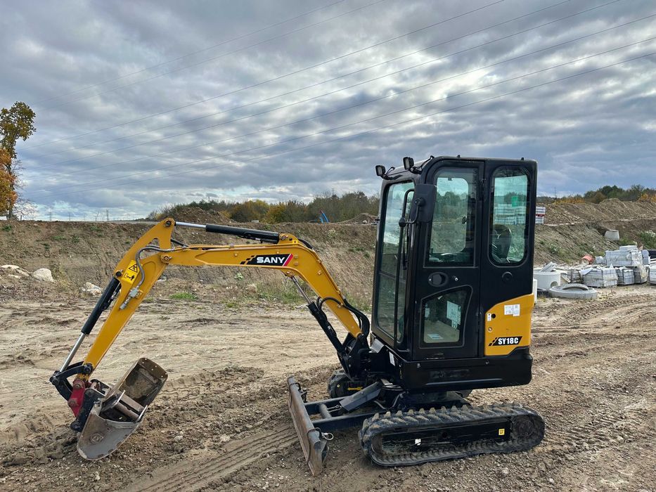 Minikoparka Sany SY 18-C 1115 MTH 2022r. Gwarancja