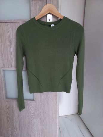 Zielony sweterek rozmiar M h&m