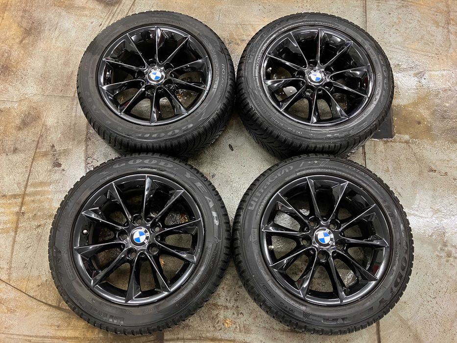 Felgi Alu 16 Oryginał BMW F20 F21 F22 F23 Czarne 5x120 Opony zimowe