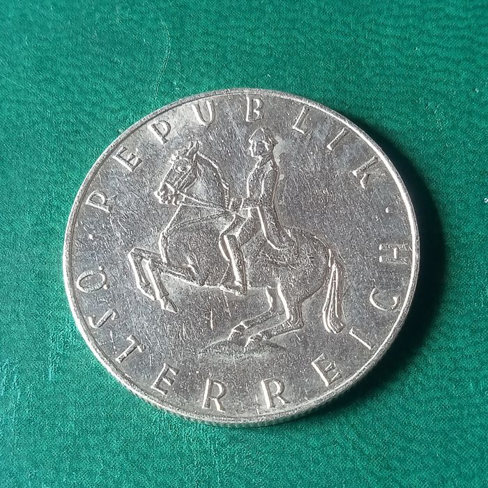 moeda prata 5 schilling 1961  Austria