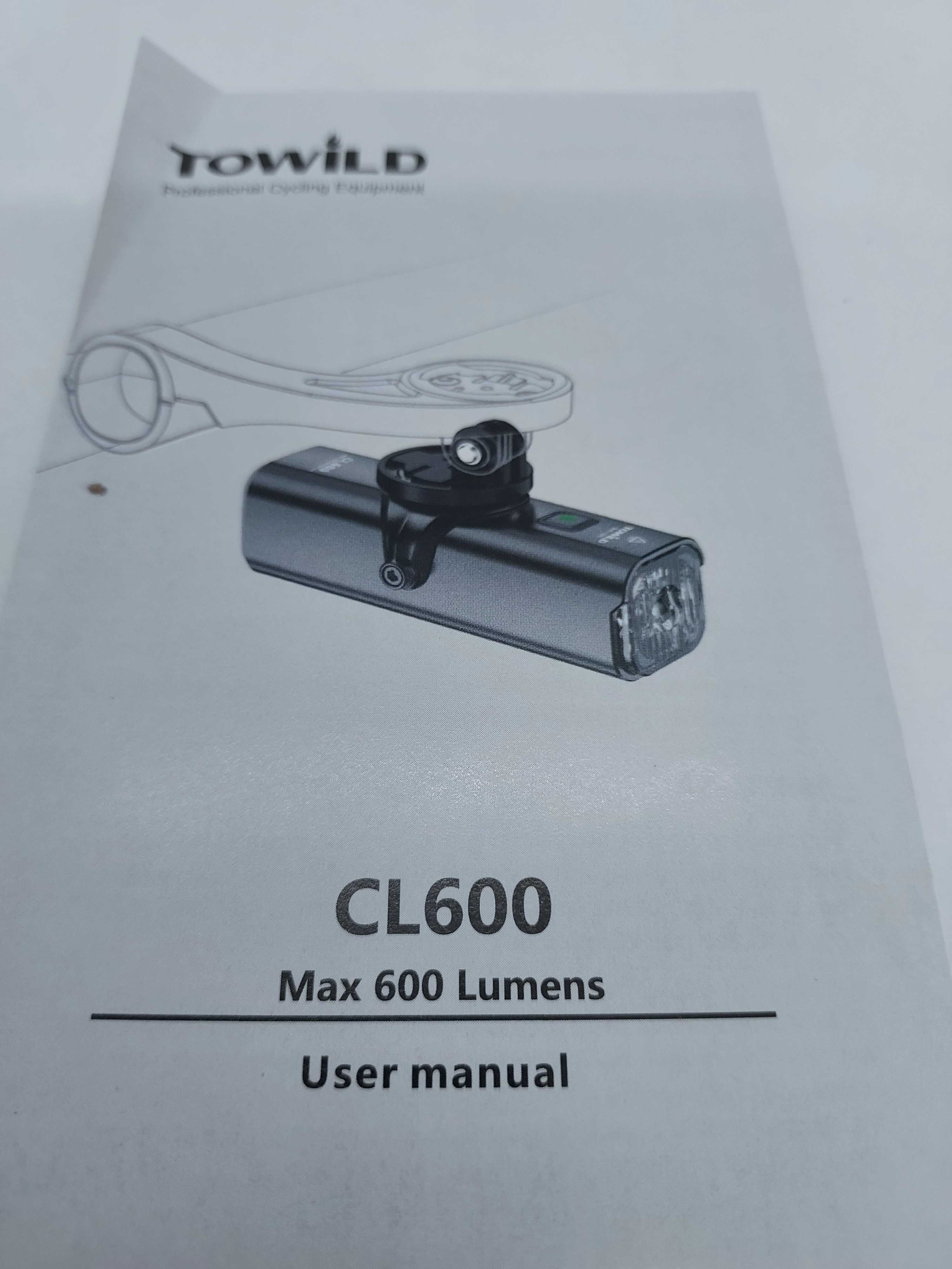 Lampka rowerowa Towild CL600 600lm USB-C Smart