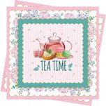 Serwetki papierowe dekoracja stołu tea time 40 sztuk 33 x 33 cm