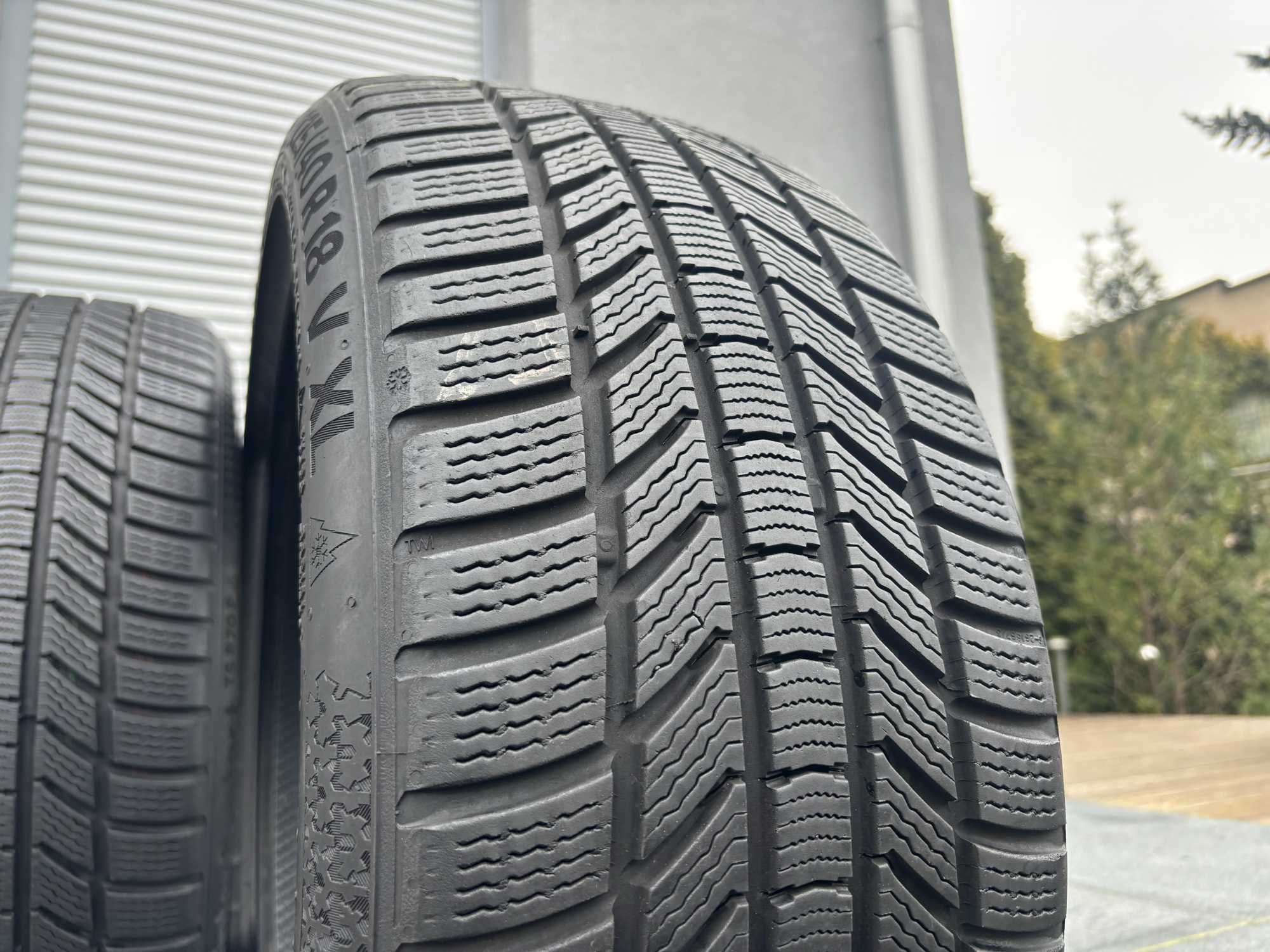 2szt zimowe 225/40R18 Continental 7,5mm 2021r świetny stan! Z4069 gwar