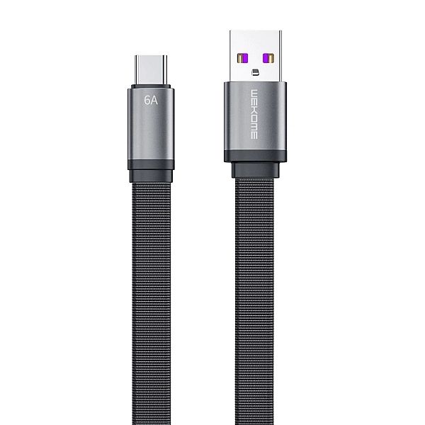 WK Design King Kong 2nd Gen series płaski kabel USB - USB Typ C do szy