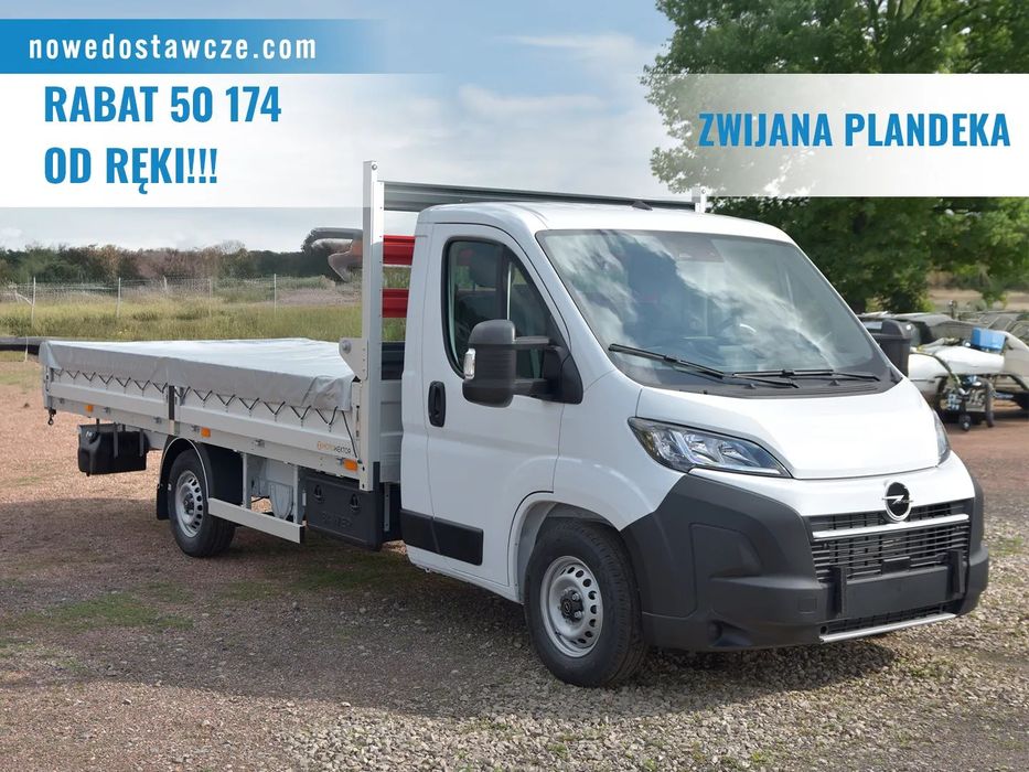 Opel Movano 140KM DMC 3.5t  Skrzynia 10EP | Zwijana plandeka 4900x2200x400 | FIAT OPEL
