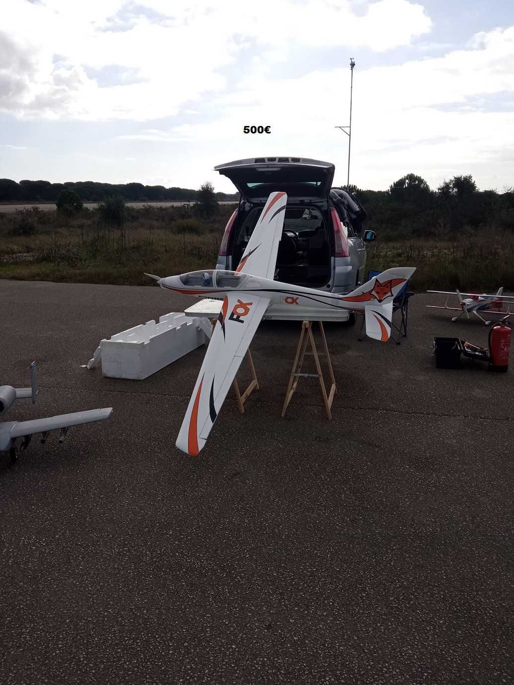Aeromodelismo, planador fox de 3m