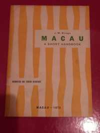 Livro MACAU a short handbook 1970