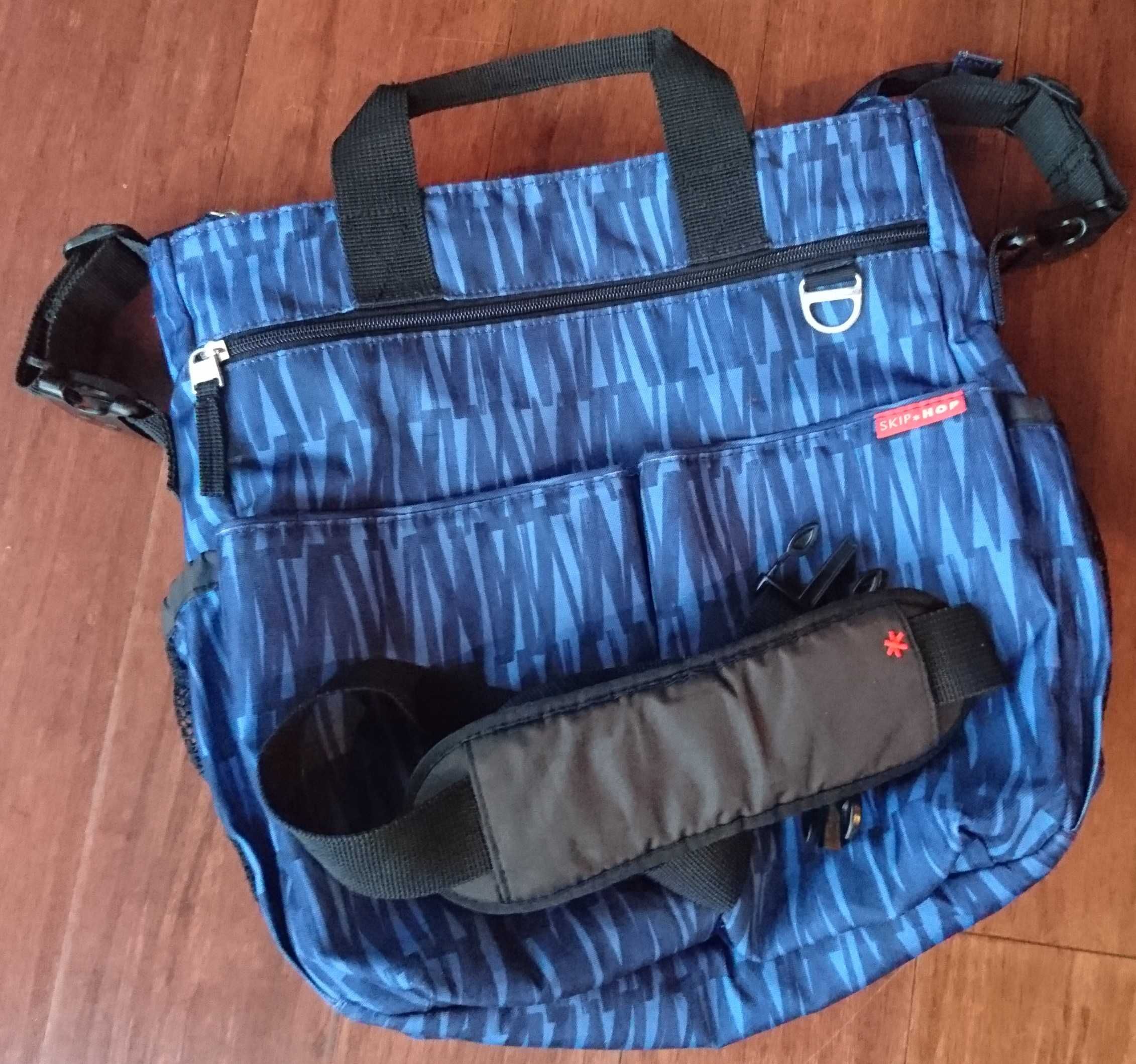 Torba Skip Hop Duo Signature Niebieska / Granatowa Stan idealny!