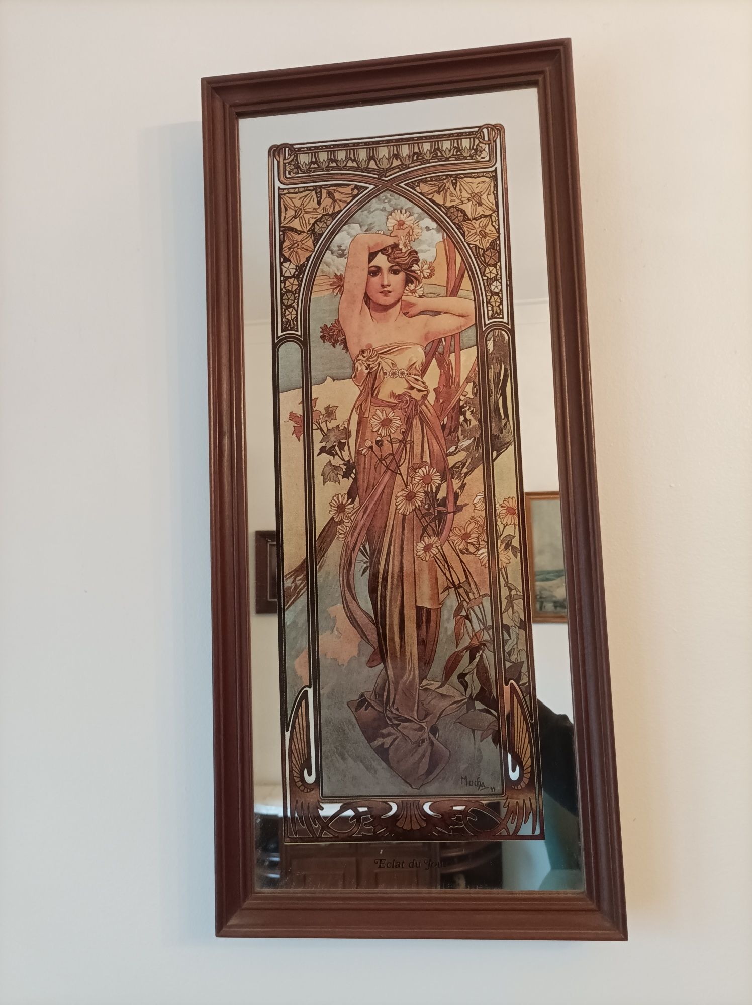 Quadro espelhado de Alphonse Mucha