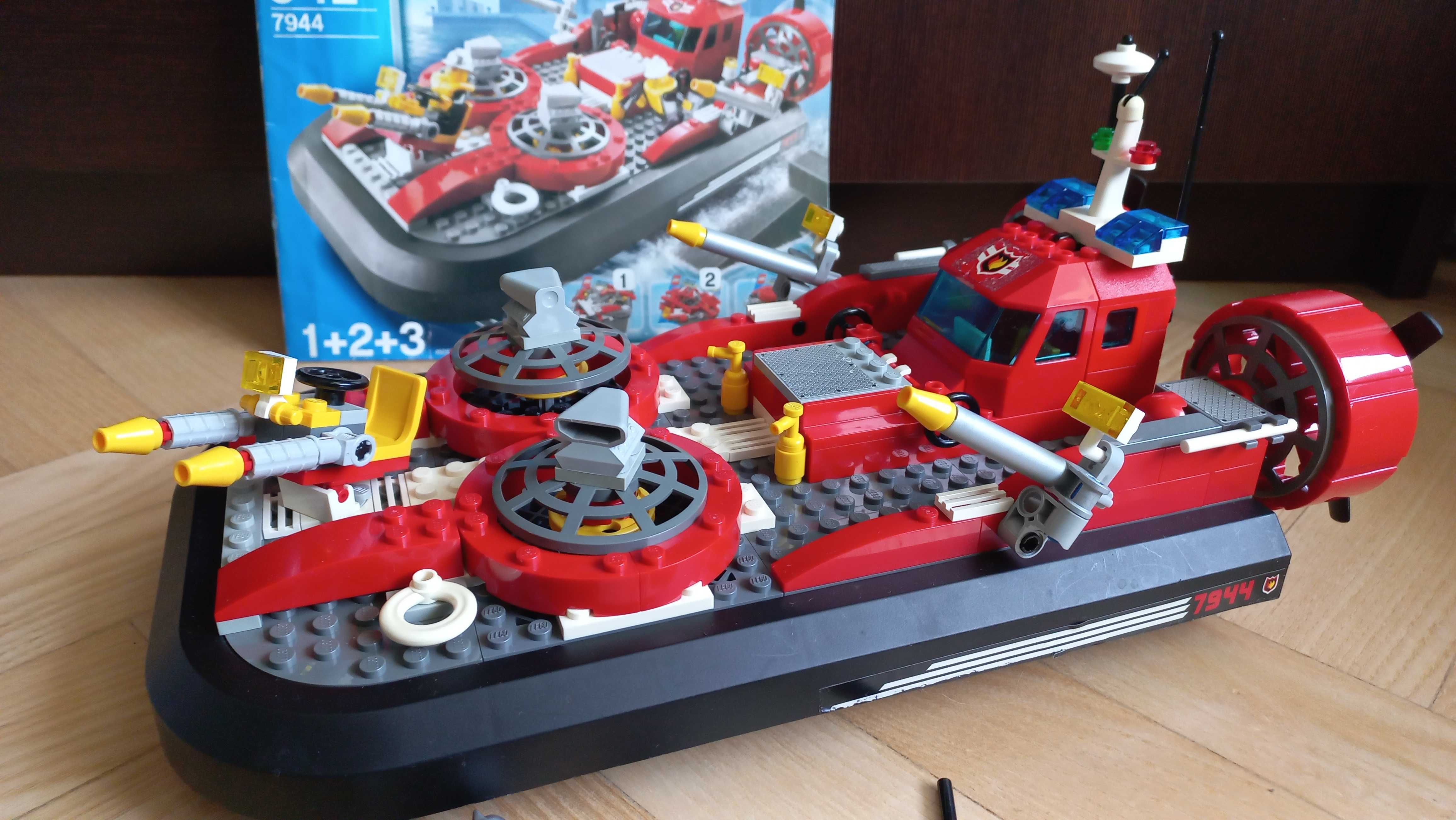 LEGO 7944 statek straż pożarna z instrukcją * kompletny