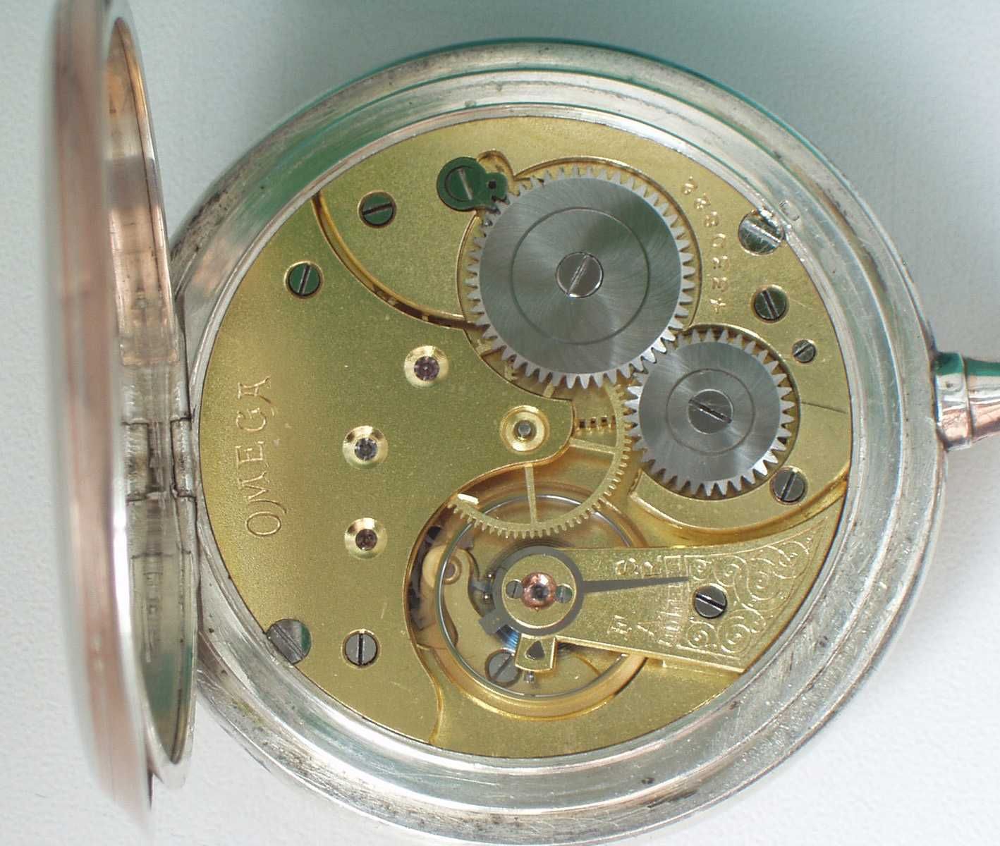 Zegarek kieszonkowy srebrny Omega