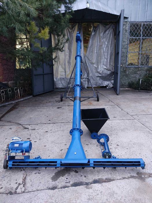 Шнековий навантажувач з підбирачем 159мм*8м. Транспортер. Конвеєр.Шнек