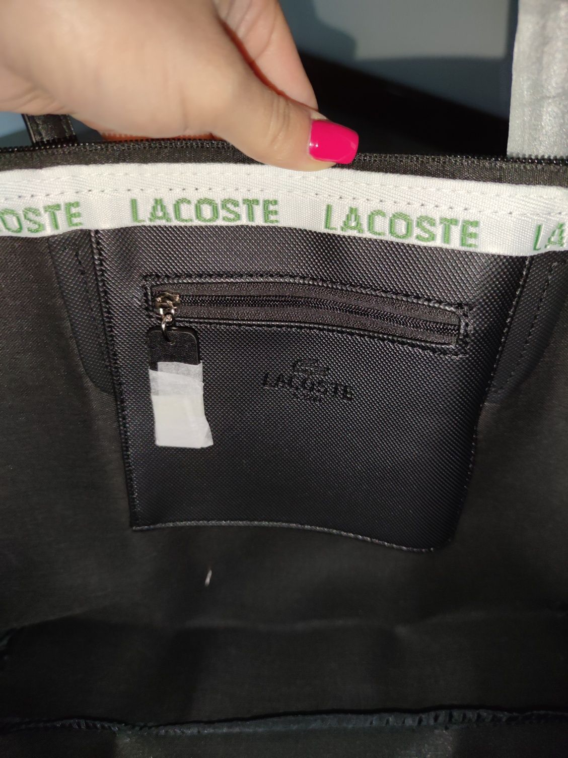 Saco Lacoste preto