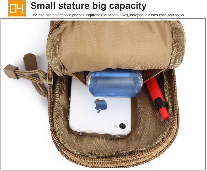 Saszetka nerka biodrówka do pasa taktyczna torba ZIELONA