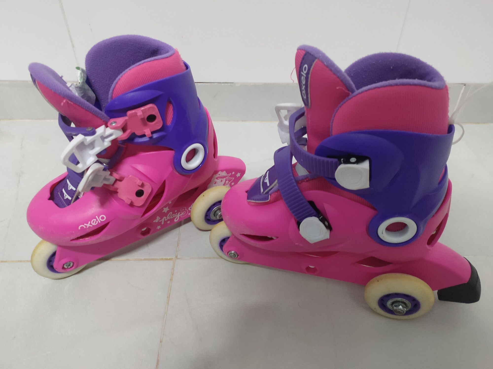 Patins cor de rosa