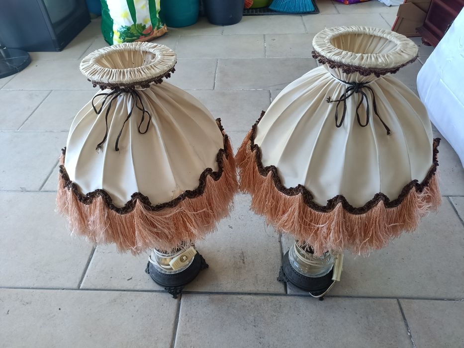 Conjunto de candeeiros de mesa