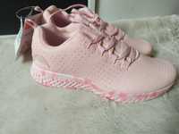 Różowe adidasy damskie sneakersy Cleve 38 buty sportowe