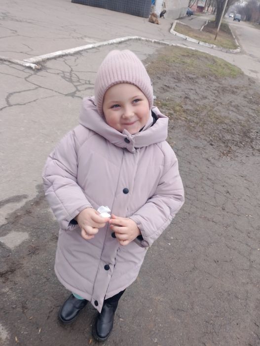 Куртка зимова для дівчинки 116-122