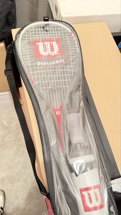 Raquete Wilson Squash + capa protetora — Excelente estado